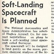 "Soft-Landing Spacecraft is Planned" Marshall Star, Volume 1, Number 22