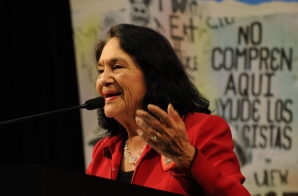Dolores Huerta Speaking at a Department of Labor Event