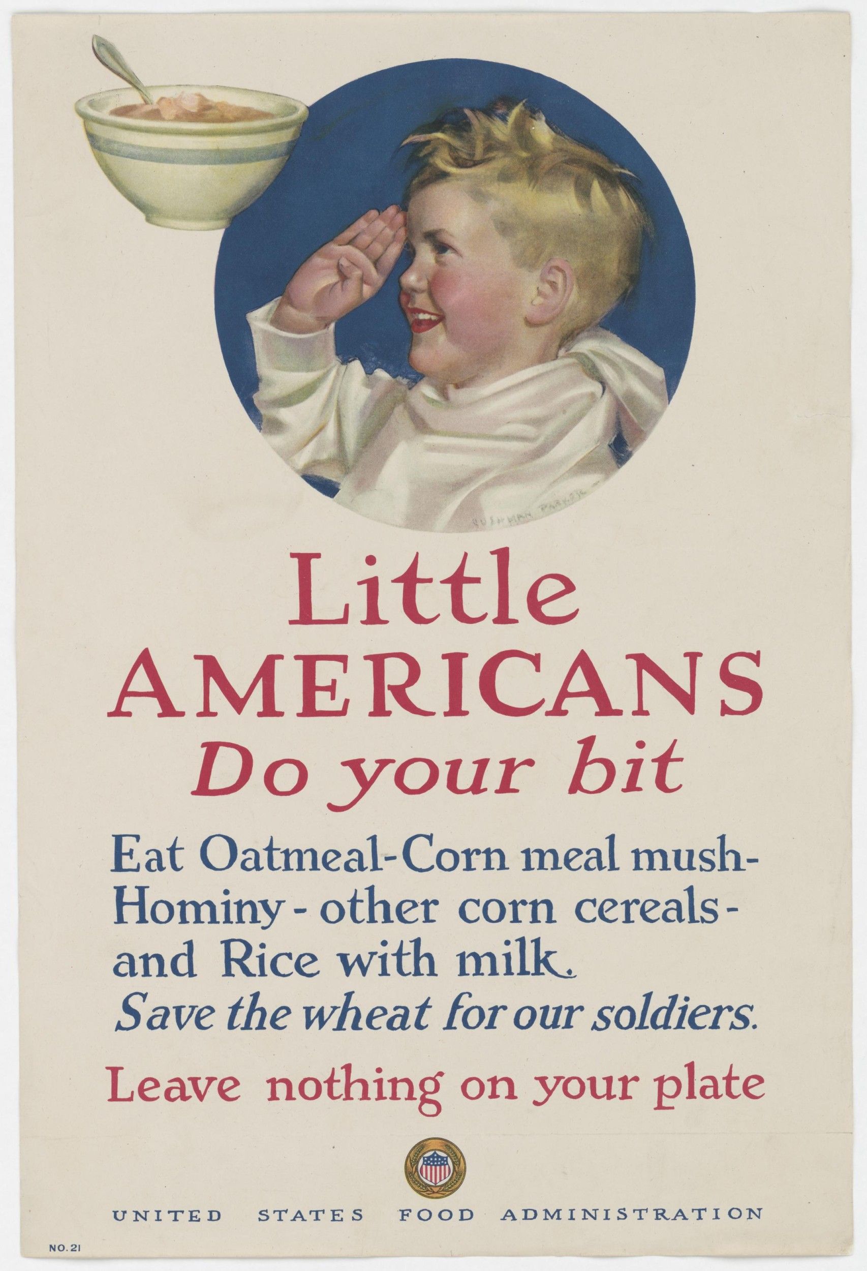 This ad was part of the Food Administration's campaign to encourage Americans to  replace their meat consumptions with fish, beans, and cheese. - History By Mail