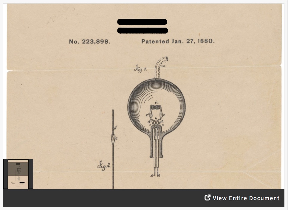 Patent Analysis:  Thomas Edison