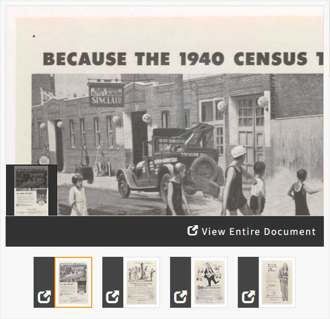 Comparing Public Service Advertisements for the 1950 Census