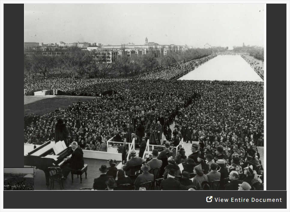 Marian Anderson Concert at the Lincoln Memorial