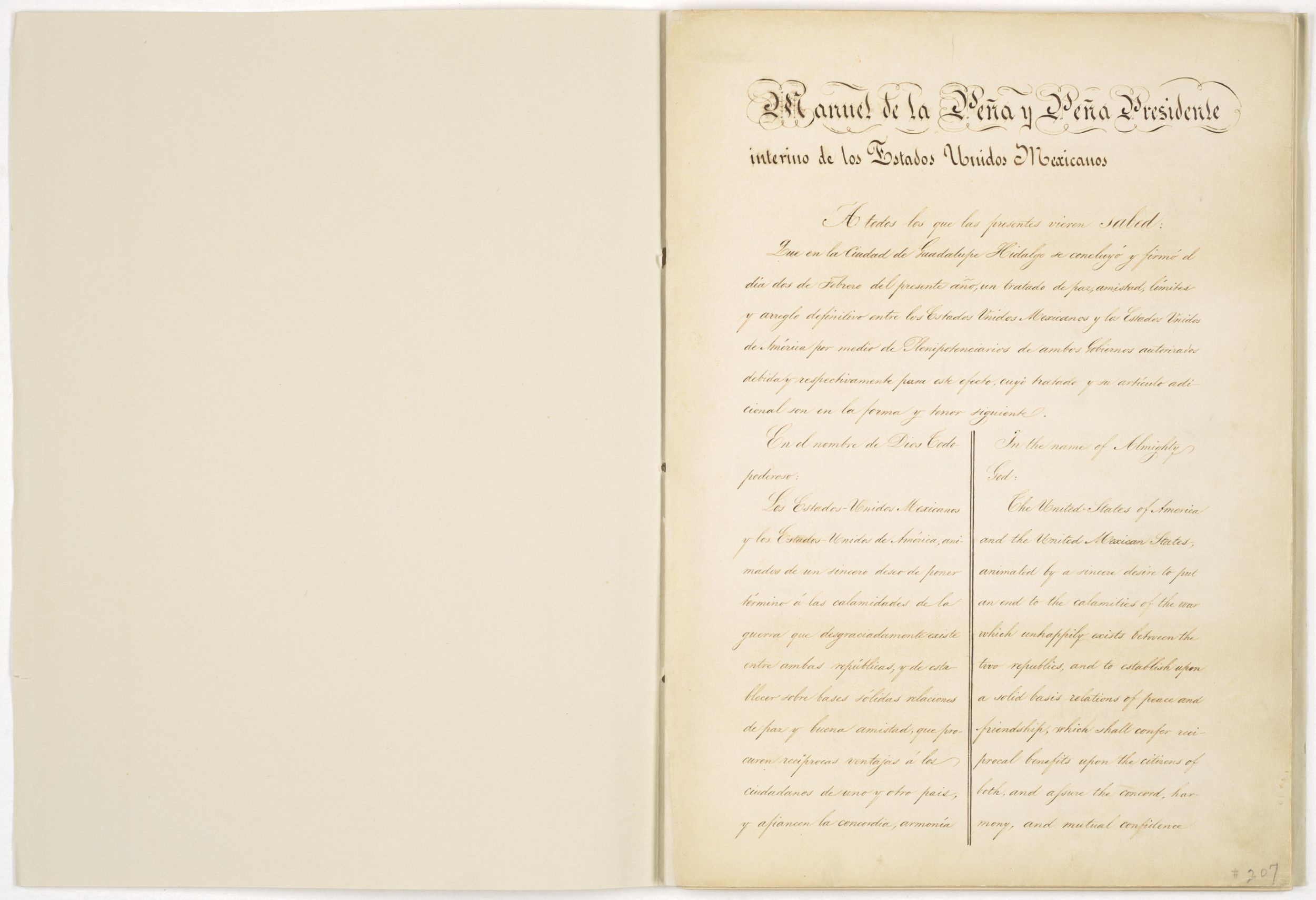 The Treaty of Guadalupe Hidalgo | DocsTeach