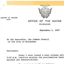 Statement of Honorable Henry W. Maier
