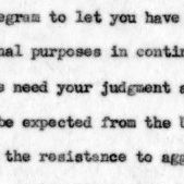 Draft Message from President Truman to General Douglas MacArthur