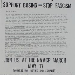 Support Busing—Stop Fascism