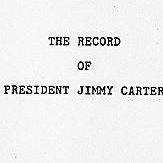 The Record of Jimmy Carter