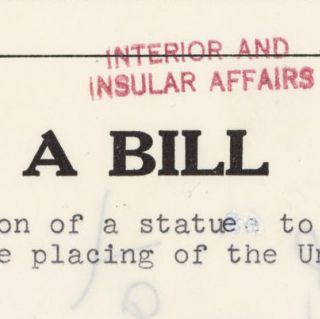 S. 2709 Authorizing the Erection of a Statue to Commemorate the Manned Lunar Landing and the Placing of the United States Flag on the Moon