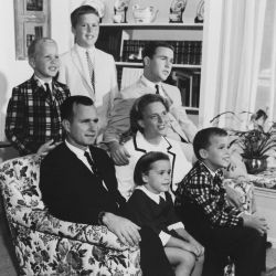 The George Bush family in 1964 in Houston