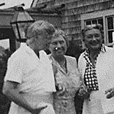 Eleanor Roosevelt and Helen Keller in Marthas Vineyard, Massachusetts