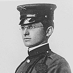 Copy of a photograph of President Truman as a young man in his Missouri national guard uniform