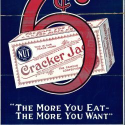 "The More You Eat - The More You Want" Cracker Jack Show Card from Rueckheim Bros. & Eckstein