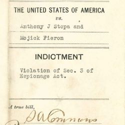 Indictment in United States of America v. Anthony J. Stopa and Mojick Fieron