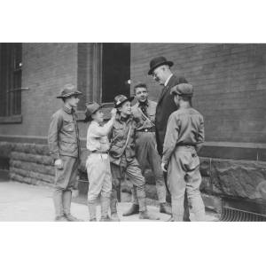 Boy Scouts Selling Liberty Loan Bonds in St. Paul, Minn., 1917
