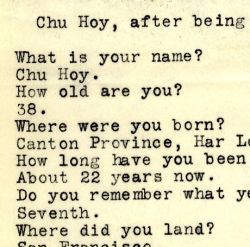 Transcript of the statement of Chu Hoy