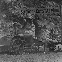 Blue Rock Crystal Mine, Black Hills National Forest. South Dakota.