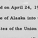 Presidential Proclamation 3269 Admitting Alaska into the Union