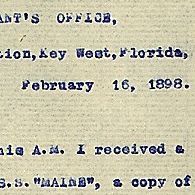Report of James A. Forsyth to the Secretary of the Navy