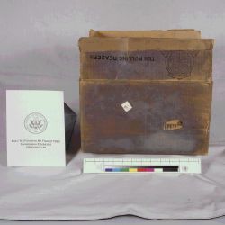 "Box A" Found on the Sixth Floor of the Texas School Book Depository Following the Assassination of President John F. Kennedy