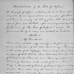 Constitution of the State of Missouri