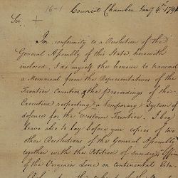 Letter from Beverley Randolph to President George Washington