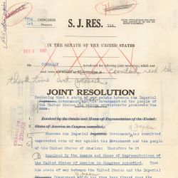 Senate Joint Resolution 116, Declaring War Against Japan