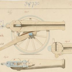 Drawing of Improvements in Breech-Loading Repeating Cannon
