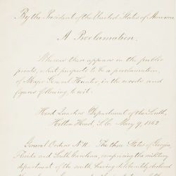 Presidential Proclamation 90 by President Abraham Lincoln Revoking General David Hunter