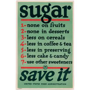 Sugar. 1- none on fruits, 2- none in desserts, 3- less on cereals, 4- less in coffee or tea, 5- less in preserving, 6- less cake and candy, 7- use other sweeteners. Save It."