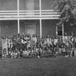 Sioux boys as they were dressed on arrival at the Carlisle Indian School, Pennsylvania