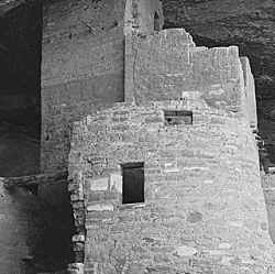 Section of house, "Cliff Palace, Mesa Verde National Park," Colorado, 1941