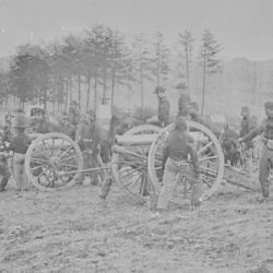 Battery in action at Fredericksburg, VA