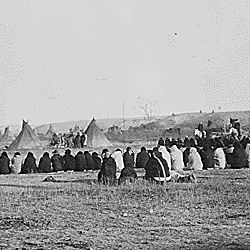 Council of Sioux chiefs and leaders that settled the Indian wars, Pine Ridge, South Dakota