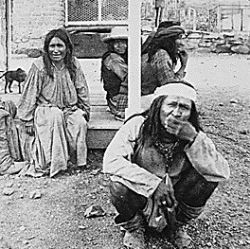 Apache prisoners at Fort Bowie, Arizona
