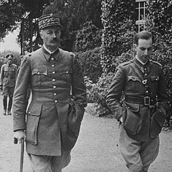 The captured French General Giraud, during his daily walk. Germany