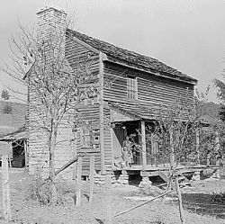 The Pyles homestead on the Andersonville, Tennessee, road