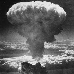 Atomic Cloud Rises Over Nagasaki, Japan