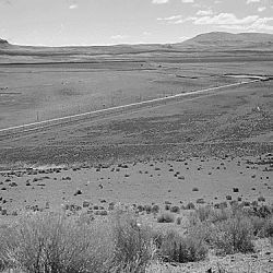 Tule Lake, California. A panoramic view showing a portion of the site for the Tule Lake War...