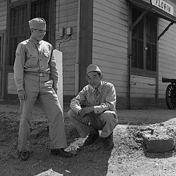 Florin, California. Two of the nine American soldiers of Japanese ancestry who have returned to the...