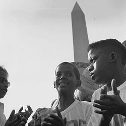 Civil Rights March on Washington, D.C. [Children near the Washington Monument.]