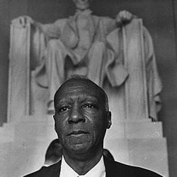 Civil Rights March on Washington, D.C. [A. Philip Randolph, organizer of the demonstration, veteran labor leader who helped to found the Brotherhood of Sleeping Car Porters, American Federation of Lab