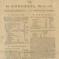 Establishment of the American Army