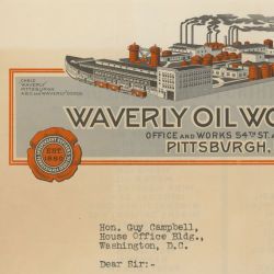 Letter from Harry H. Willock, Waverly Oil Works, to the Honorable Guy Campbell Regarding National Prohibition and Woman Suffrage
