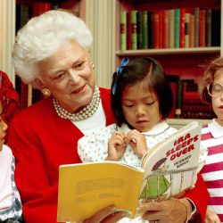 First Lady Barbara Bush at the White House