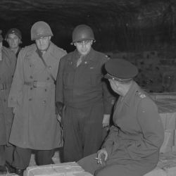 Dwight D. Eisenhower and General Omar N. Bradley Tour German Salt Mines in Which Stolen Treasure was Hidden