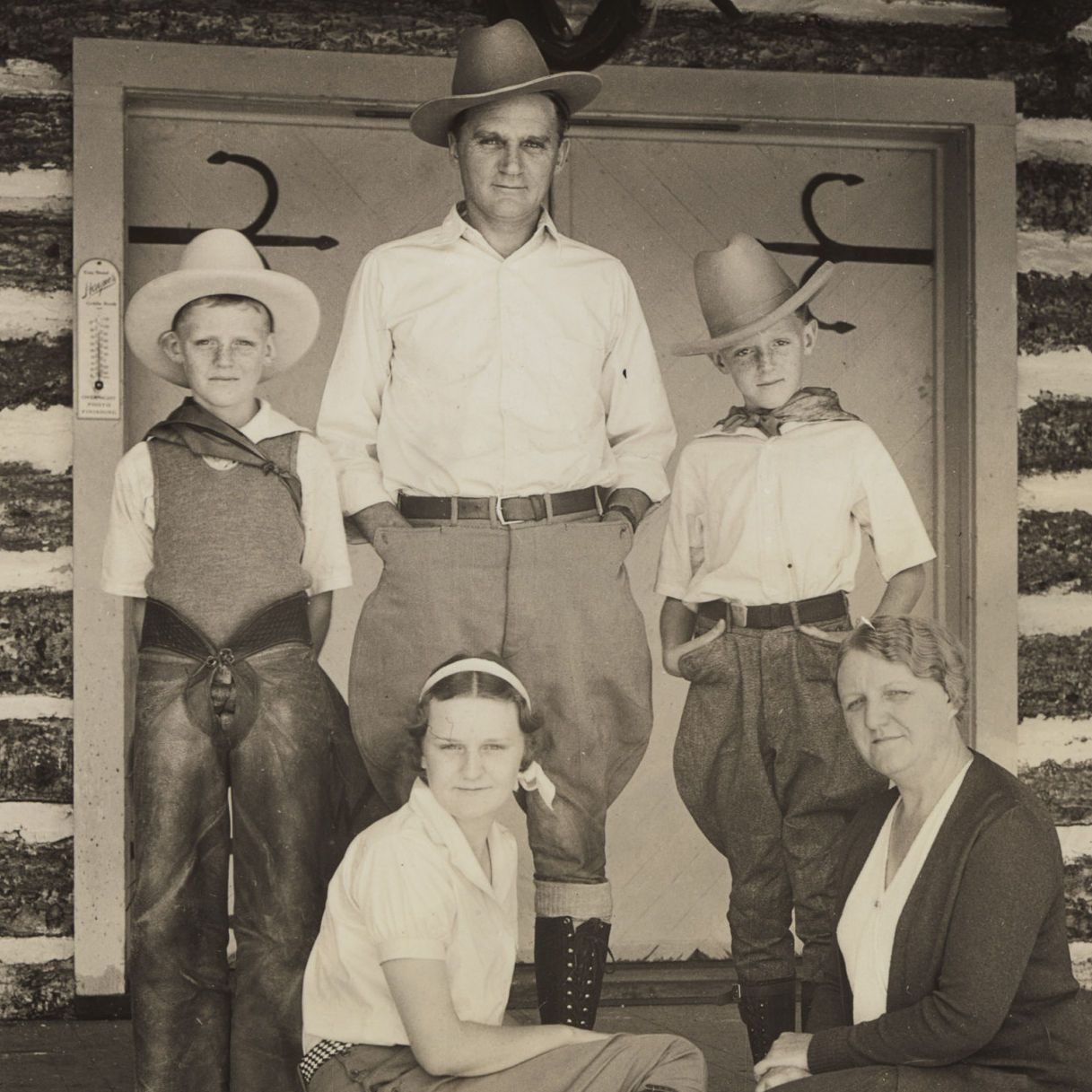 Photograph of Senator Gerald P. Nye and Family at Camp Roosevelt, Yellowstone National Park