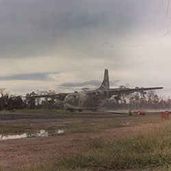Photograph of C-123 Taxiing Out 