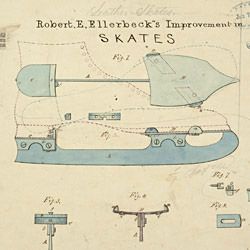 Drawing of Improvement in Skates