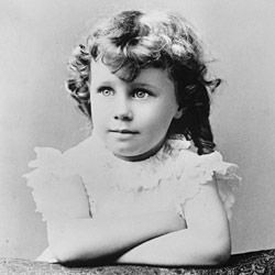 Childhood Portrait of Bess Truman at About Age 4 1/2