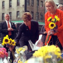 911: Mrs. Laura W. Bush Visits New York City Firehouse